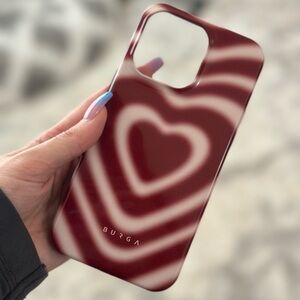 Cute red heart BURGA IPhone 14 Pro Max case